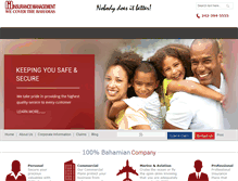 Tablet Screenshot of insurancemanagementbahamas.com